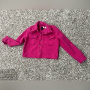 NWT Bella Snap Button Midi Teddy Jacket - Small